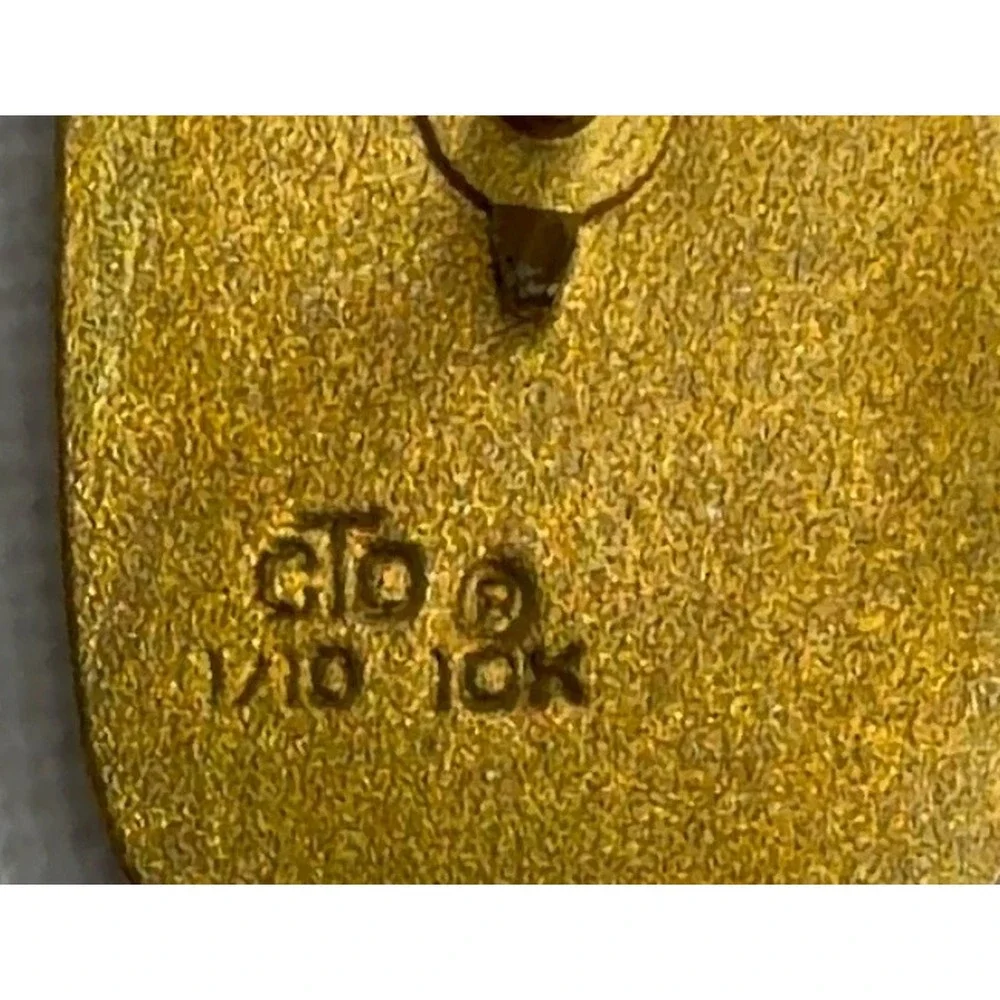 Vintage Sears 10 Year Service Award Pin 1/10 10K Gold Filled Employee Lapel